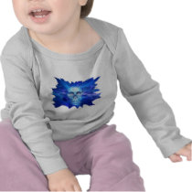 Skull blue flash shirt