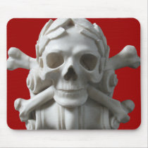 Skull & Bones Pirate Skeleton Mousepad