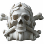 Skull & Bones Pirate Skeleton Sculpture photo sculptures