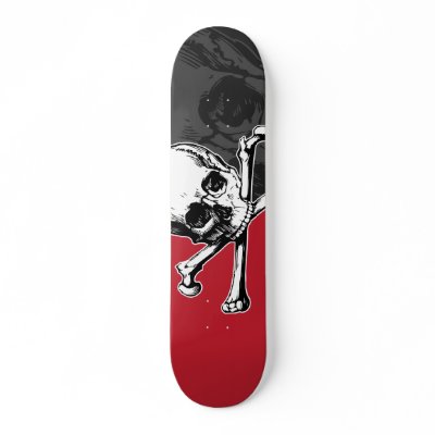 Skull & Bones Skateboard Decks by zazzleskateboards
