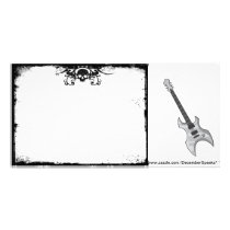 Skull border/Guitar