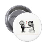 Skull Bridal Couple Pin