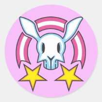 skull bunny stickers