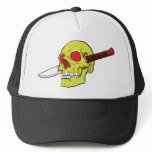 Skull ~ Butcher Knife Tattoo Skull Fantasy Art hats