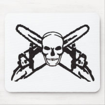 Skull & Chainsaws Mouse Mat