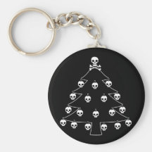 Skull Christmas Tree Key Chains