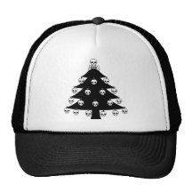 Skull Christmas Tree Mesh Hat