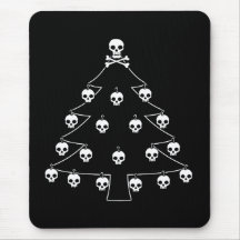 Skull Christmas Tree Mousepads