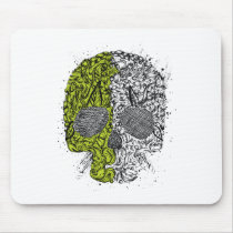 Skull ~ Collage Tattoo Skull Fantasy Art Mouse Pad