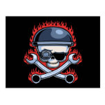 Skull & Cross Wrenches Post Card