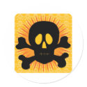 Skull Crossbones Silhouette stickers
