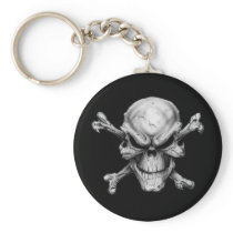 Skull Crossed Bones Chaveiro