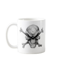 Skull Crossed Bones Canecas