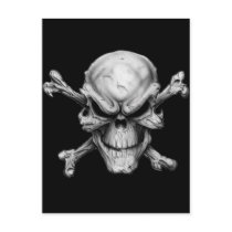 Skull Crossed Bones Cartoes Postais