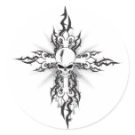 Skull Crucifix stickers