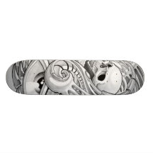 skull custom skateboard