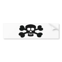 Skull Design Merchandise Bumper Sticker