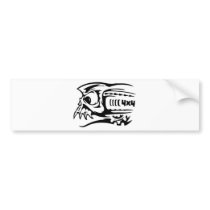 Skull Design Merchandise Bumper Sticker
