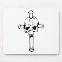 Skull Design Merchandise Mouse Pad