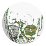 Skull Drawing Round Sticker