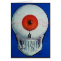 Skull Eyeball Card