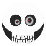 Skull Eyes 2 Round Stickers