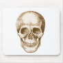 Skull Face Sepia Mouse Pads