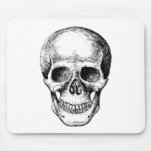 Skull Face White Mouse Pads