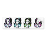 Skull Faery Sticker Sheet1 bumper stickers