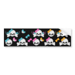Skull Faery sticker sheet 8 bumper stickers
