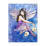 Skull Fairy, gothic dark fantasy purple moth art
