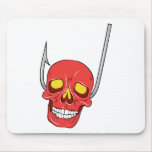 Skull ~ Fish Hook Tattoo Skull Fantasy Art mousepads