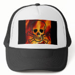 Skull Flames Baseball Hat