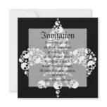 Skull Fleur De Lis invitations