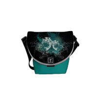 Skull Flourishes and Urban Art Messenger Bag messenger bags