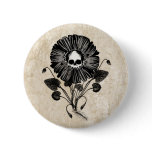 Skull Flower buttons