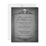 Skull Frame Halloween Invitation