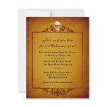 Skull Frame Halloween Invitation