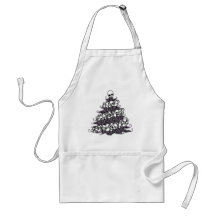 Skull Garland Christmas Tree Aprons