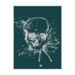 skull - grey postcards