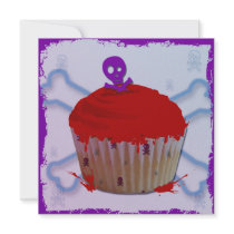 Skull Grunge Cupcake Notecards