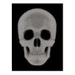 Skull Halftone Coloured Postcards