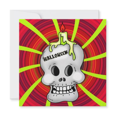 Skull Halloween Party Invitation