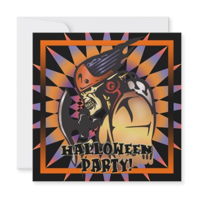 Skull Halloween Party Invitation