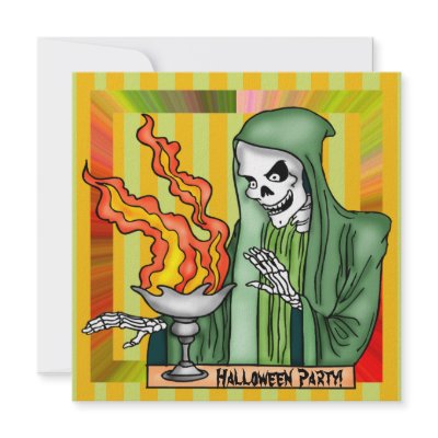 Skull Halloween Party Invitation