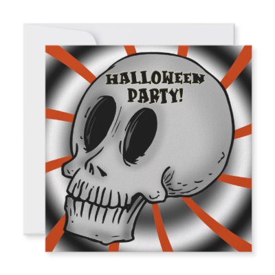 Skull Halloween Party Invitation