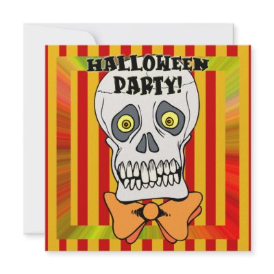 Skull Halloween Party Invitation