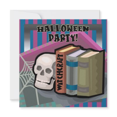 Skull Halloween Party Invitation
