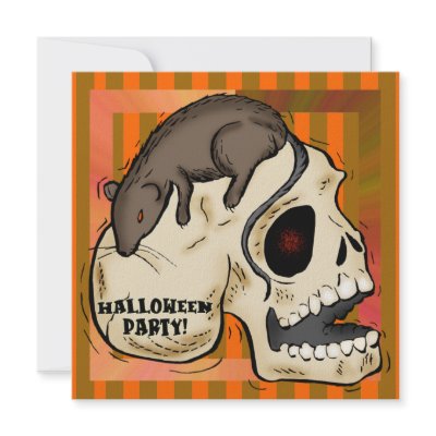 Skull Halloween Party Invitation