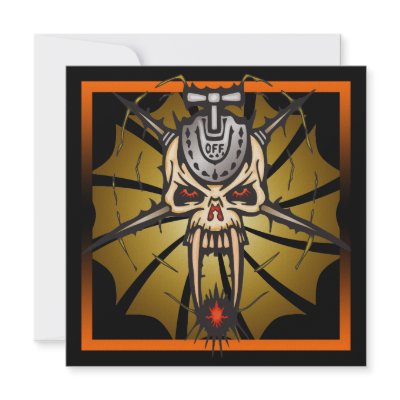Skull Halloween Party Invitation